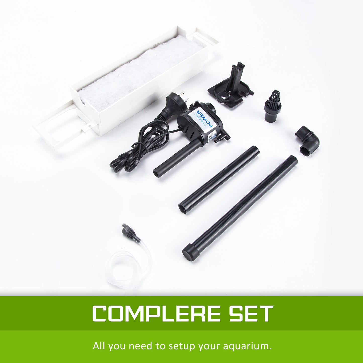 Aquarium Curved Glass RGB LED Fish Tank Set Filter Pump 30L - view 10