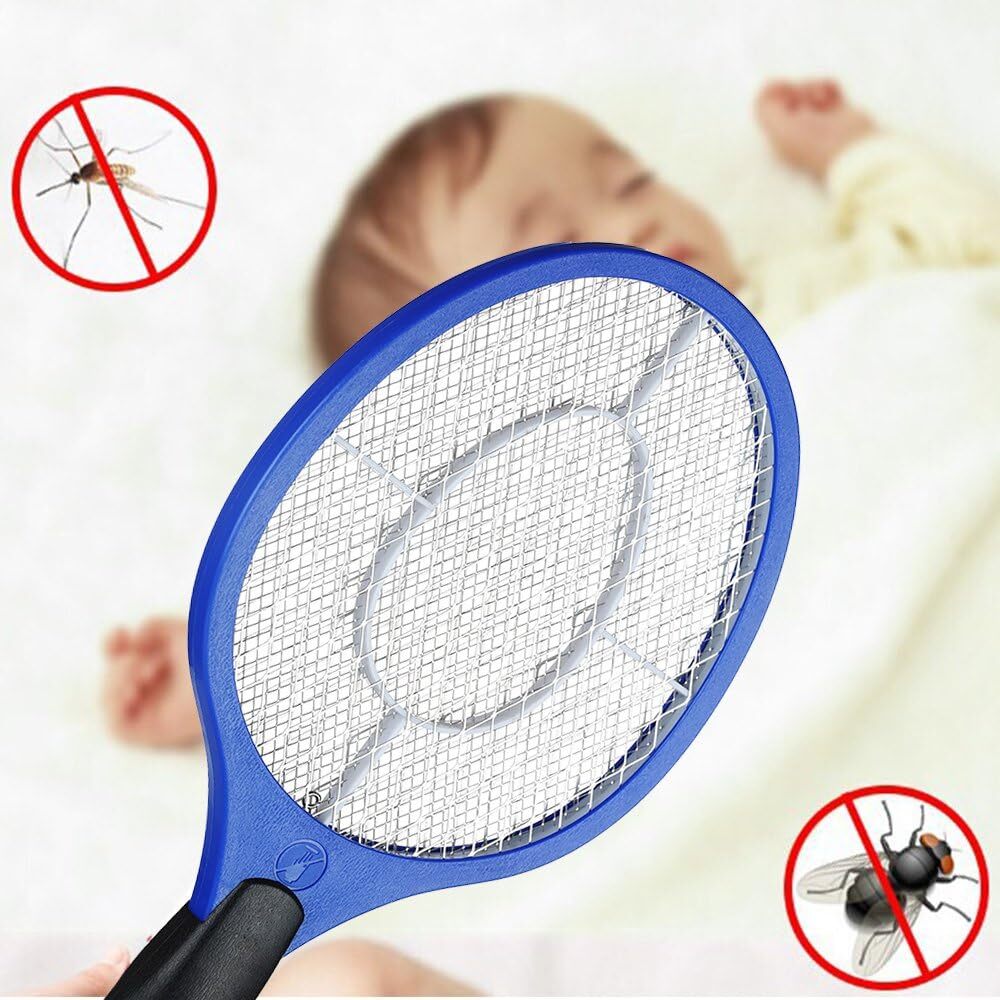 6x BUG ZAPPER RACKET Fly Mosquito Pest Swatter Net Racquet Electric Insect Killer - view 5