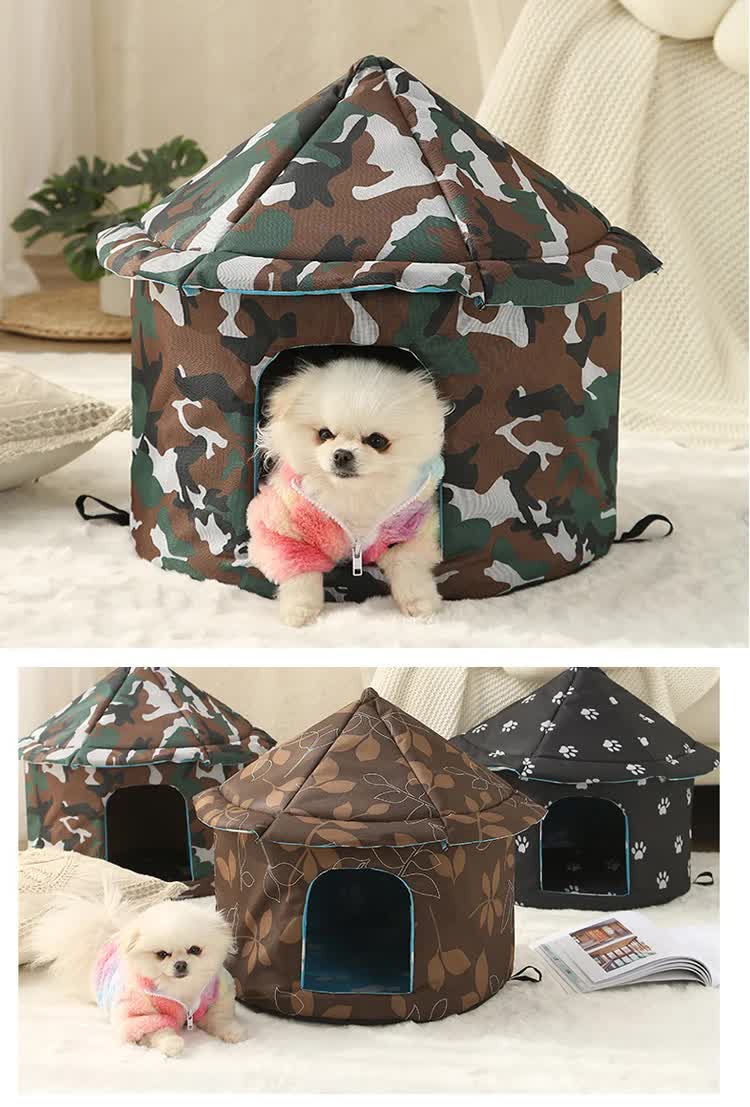 Outdoor Waterproof Cat House - Insulated, Weatherproof, Warm Shelter for Cats, Ideal for Winter Protection, Size: L 45x41cm - view 5