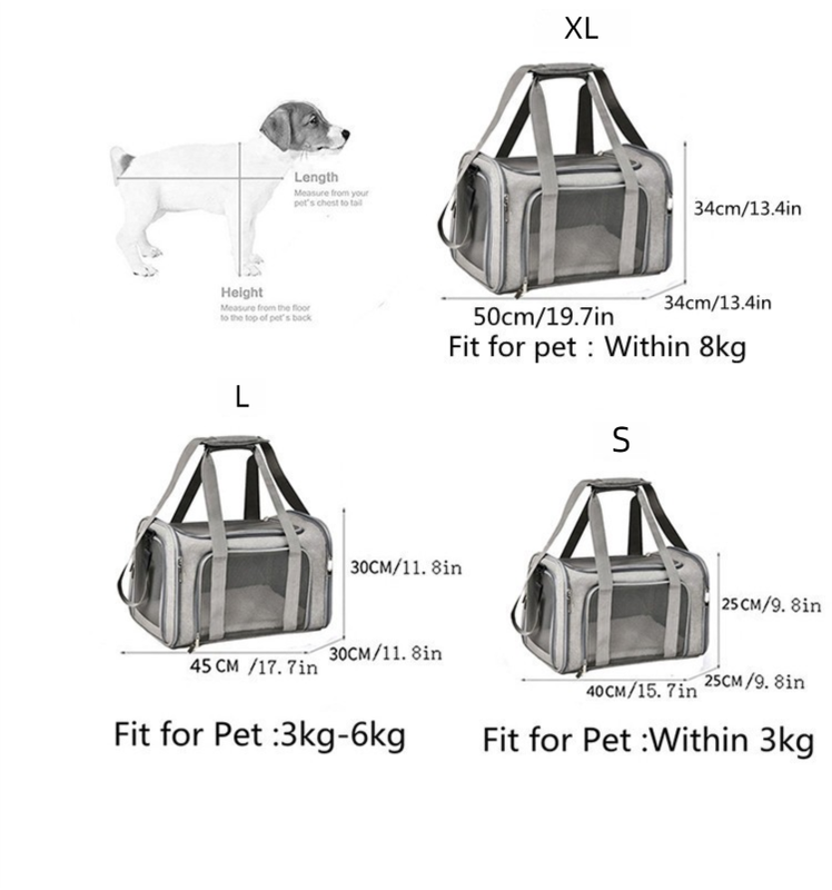 XL Pink Portable Foldable Pet Carrier Bag - Large Capacity Travel Carrier for 2 Small Pets, Comfortable and Stylish Cat Backpack, Foldable & Easy to Carry - view 6
