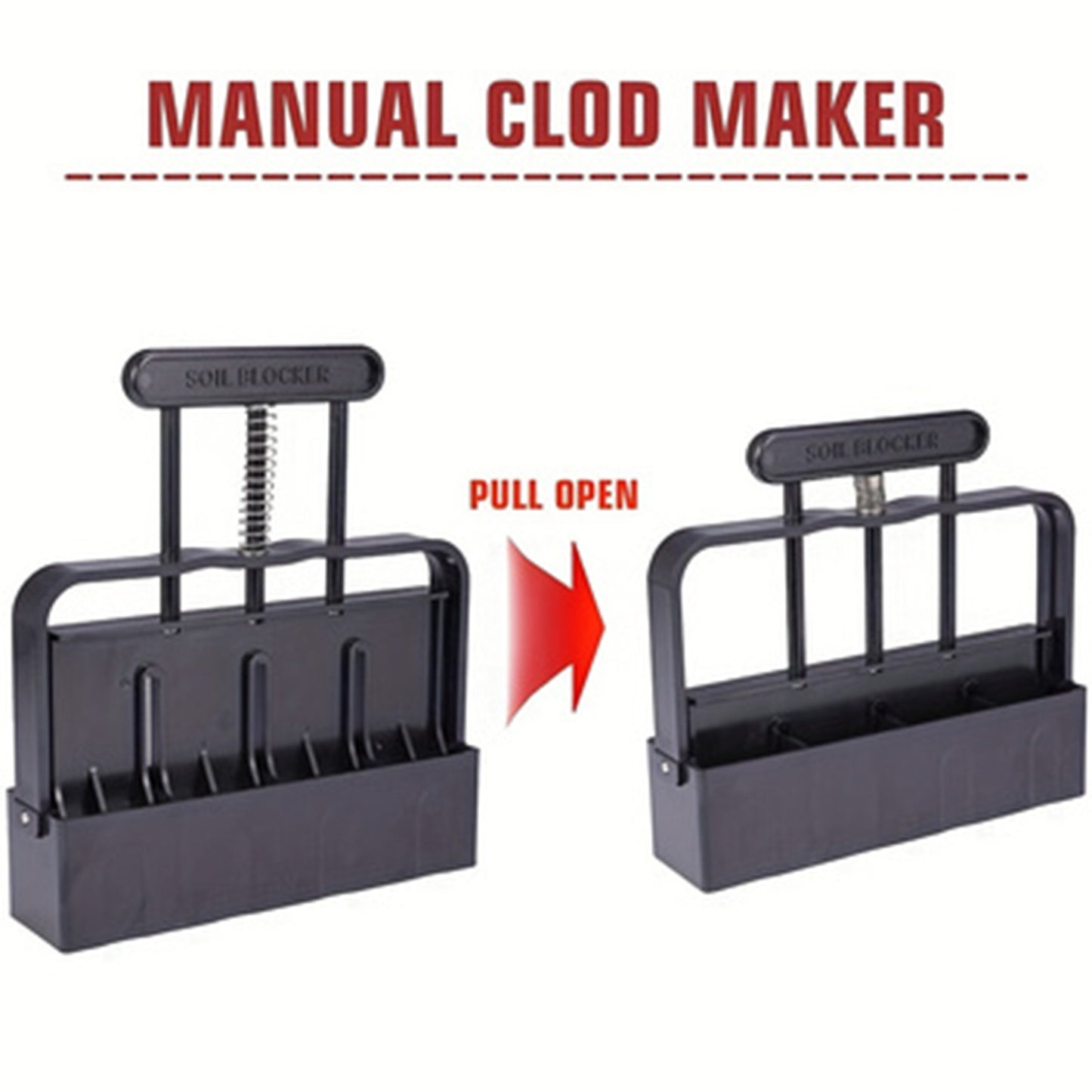 5x5 Soil Block Maker - Durable Handheld Gardening Tool for Seed Starting - view 7