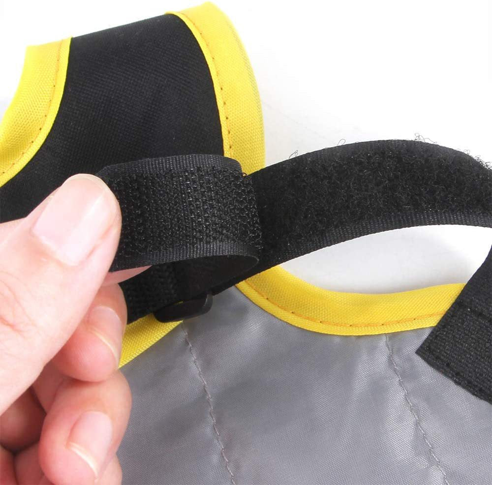 4 Pcs Black High Visibility Chicken & Duck Safety Vest - Reflective Poultry Jacket - view 10