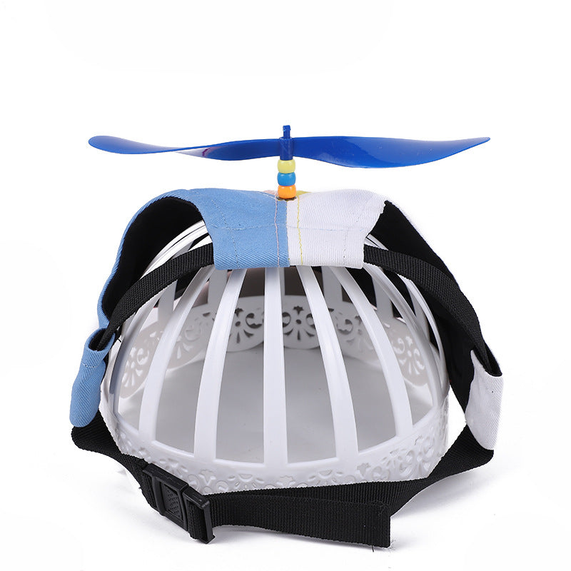 L Orange Pet Baseball Cap with Spinning Propeller - Colorful Fun Design - See Details for Sizing - view 4