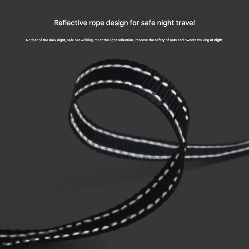 Retractable Dog Leash - Reflective Pet Lead with 3m Extension, One-Button Control(Gray) - view 4