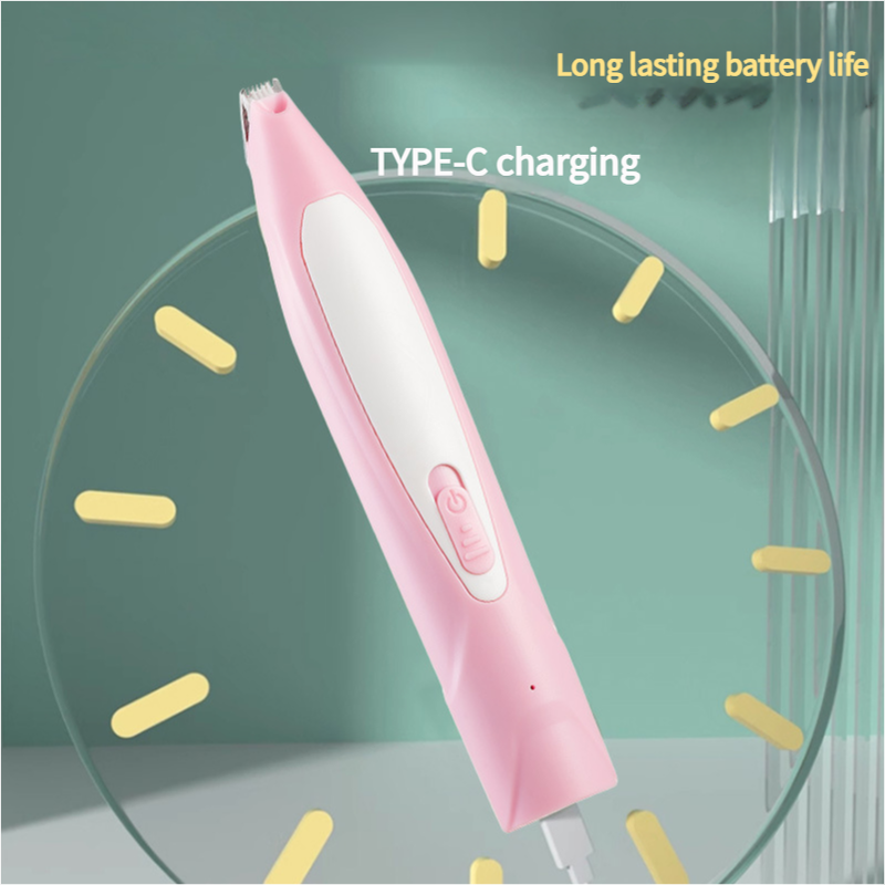 Electric Pet Hair Clipper with Type-C Charging, LED Light, and Grooming Accessories(yellow) - view 3