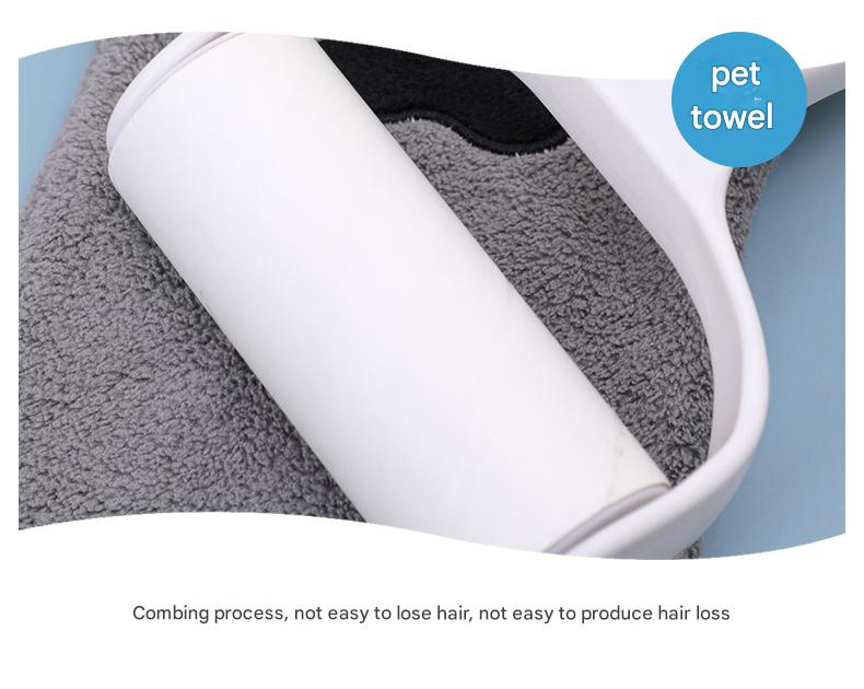 Adorable Pet Paw Grooming & Drying Mitt - Super Absorbent Fleece Material(pink) - view 6