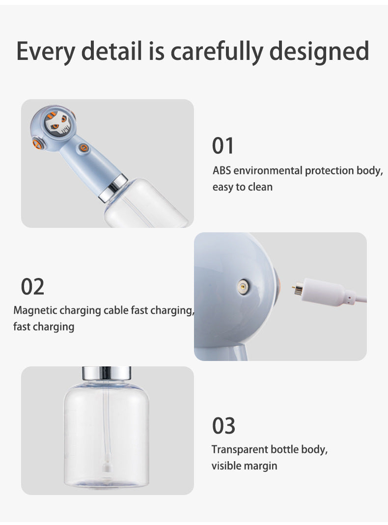 Light blue Electric Pet Shampoo Foamer Gun - Dense Foam, Quiet Operation, Easy Bath - view 8