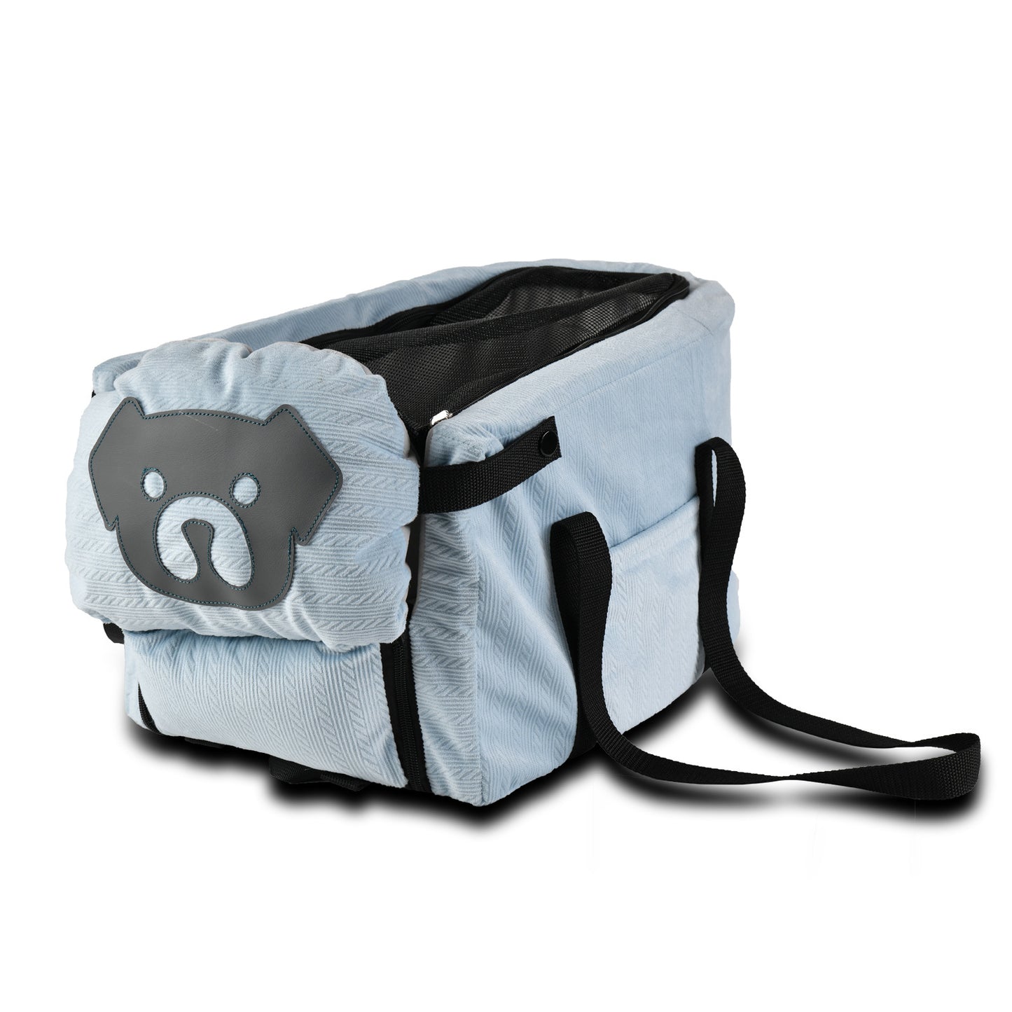 Blue Pet Car Booster Seat for Small Dogs & Cats - Safe Travel Carrier Bed - view 3