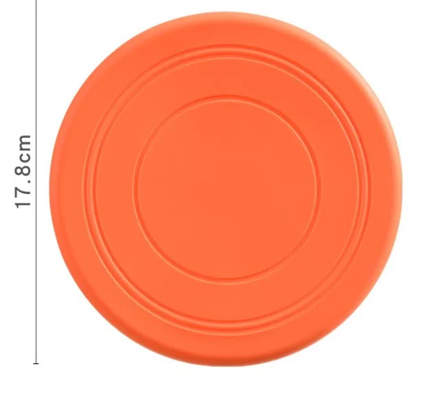 Seven-piece coloured set Soft Flying Disc Dog Toy - Durable & Gentle Rubber Frisbee for Interactive Fetch and Training - view 4