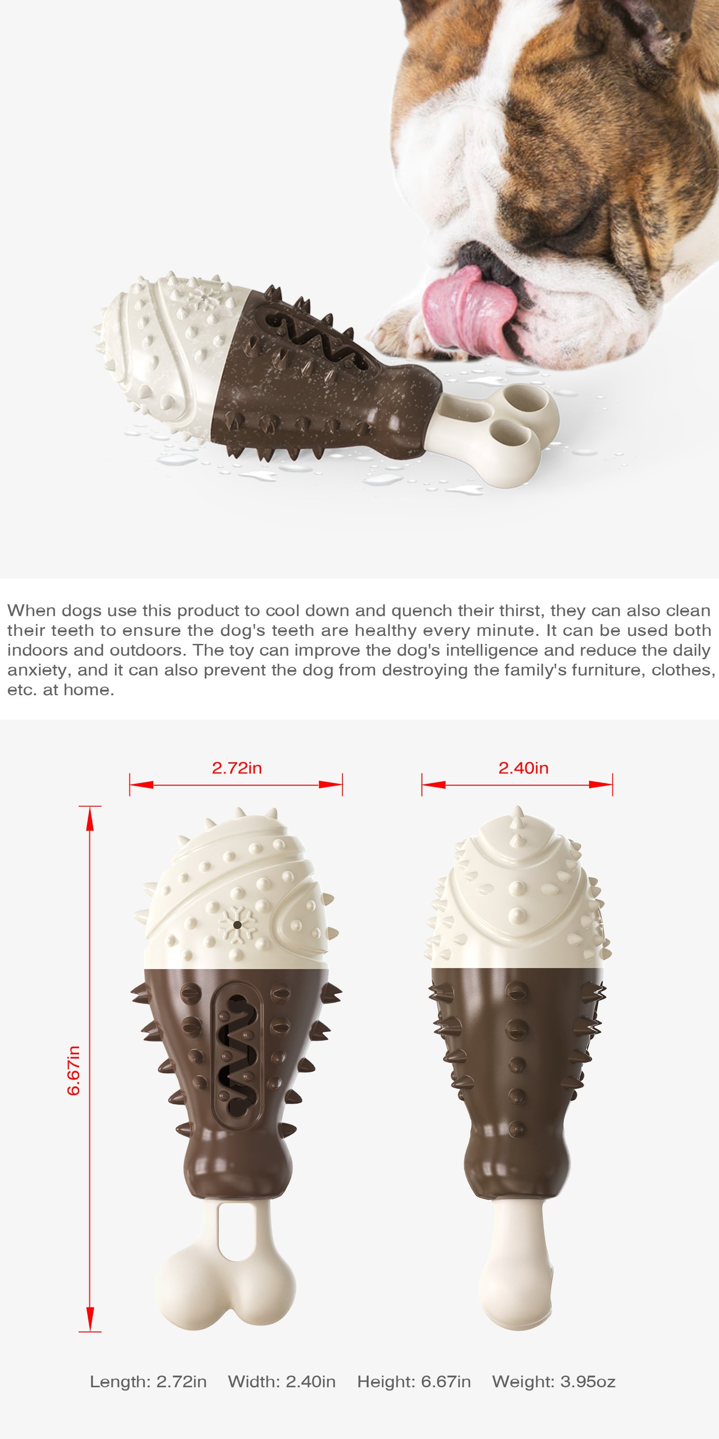 Multifunctional Dog Toy with Cooling, Dental Care & Floating Features(Red and Blue) - view 4