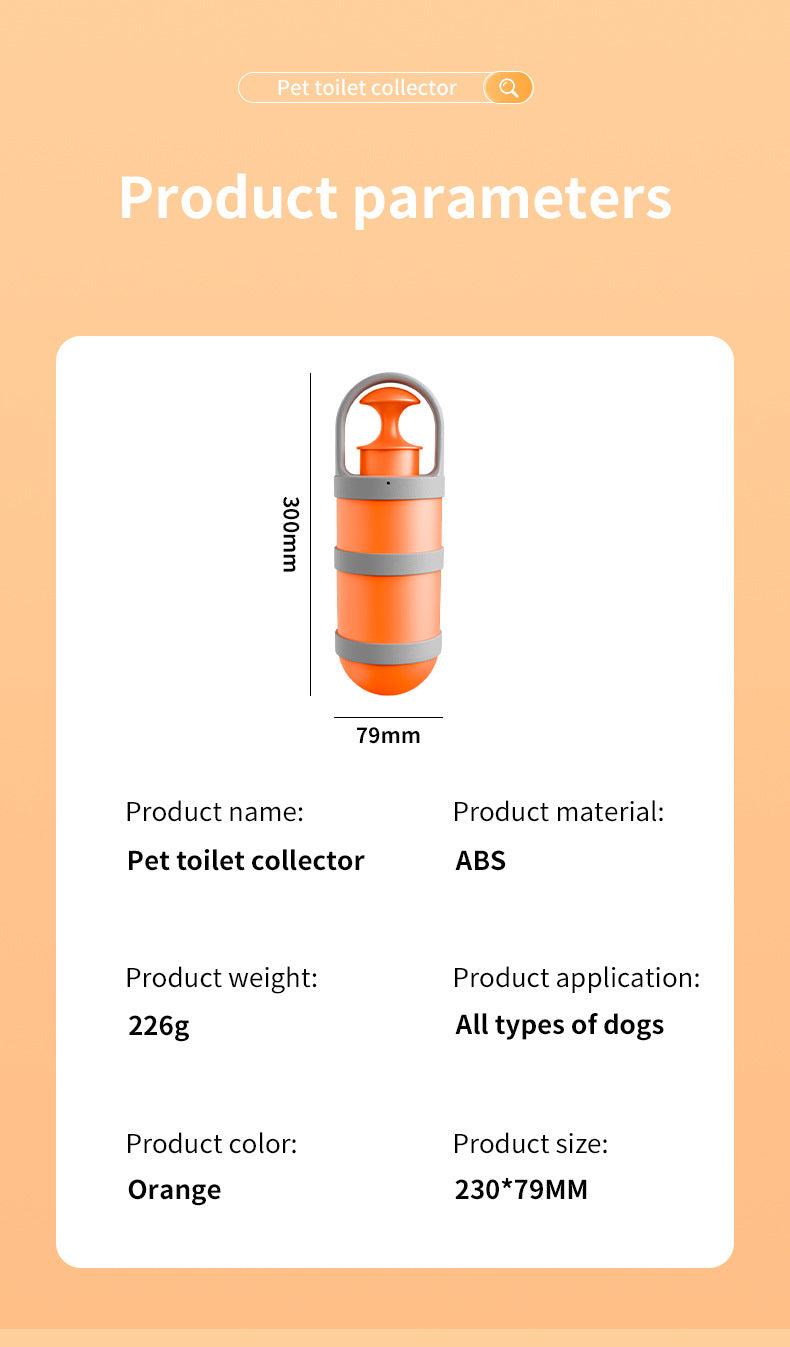 Portable Pet Waste Scooper - Compact & Hygienic Poop Picker for Dogs & Cats On-the-Go - view 6