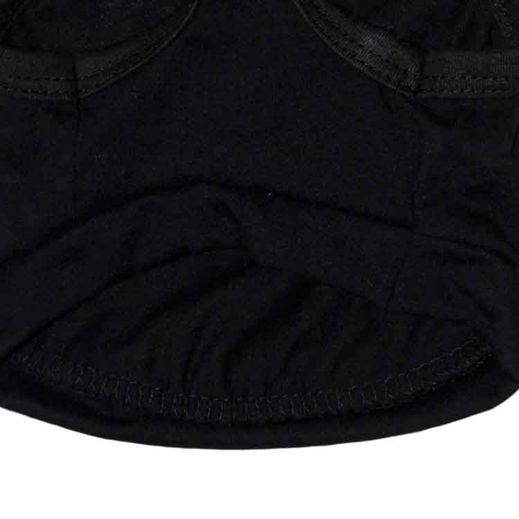 2 Pack Security Printed Pet Vest - Breathable Cotton Dog Shirt for Small Puppies & Cats - Black Summer Singlet Size XS (Chest 30cm) - view 4