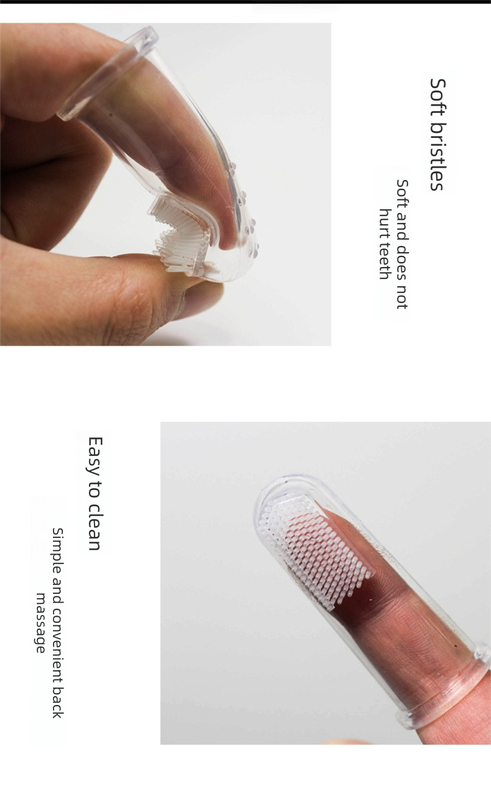 5 PCS Soft Silicone Pet Finger Toothbrush for Dogs & Cats Gentle Dental Care Breath Freshener Tartar Remover Reusable Oral Hygiene Kit - view 3