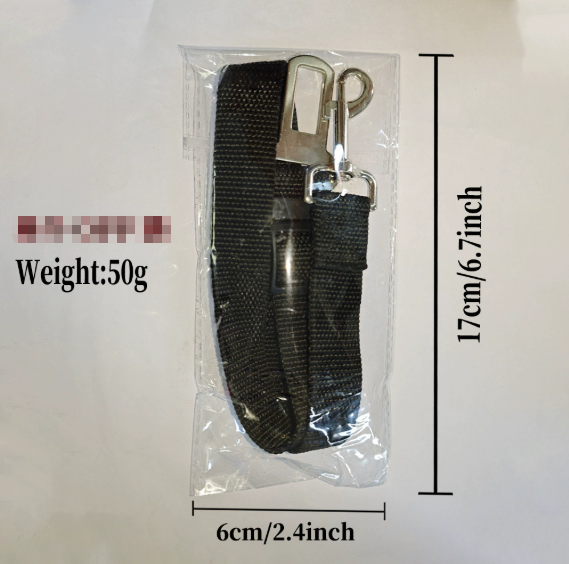 Black 5PCS Universal Adjustable Pet Car Safety Seat Belt | Heavy Duty Retractable Harness Restraint | Anti-Jump Window Safety Clip - view 3