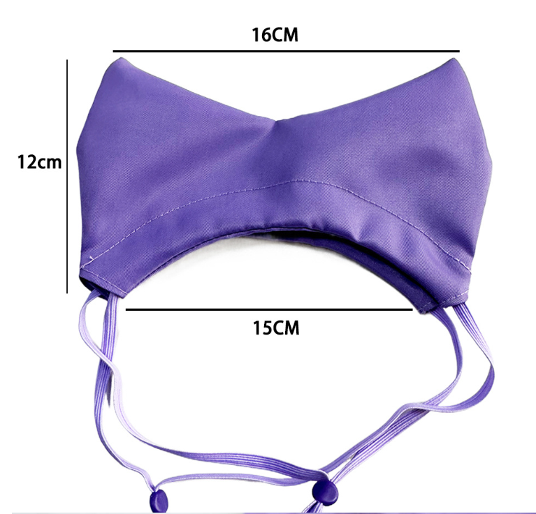 Black Professional 2-Piece Adjustable Waterproof Pet Shower Cap | Ear Protection for Cats and Dogs | Bathing and Swimming Accessory - view 2