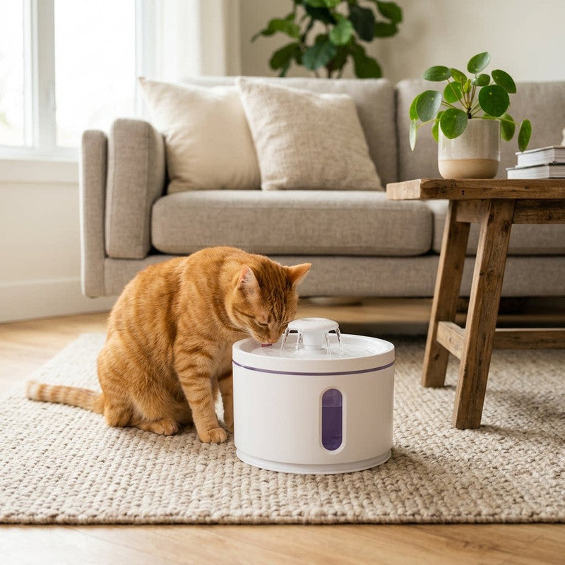 White New Pet Water Fountain – 3L Automatic Circulating Water Dispenser, Quiet Operation, Non-Wet Mouth Design for Cats and Dogs - view 3