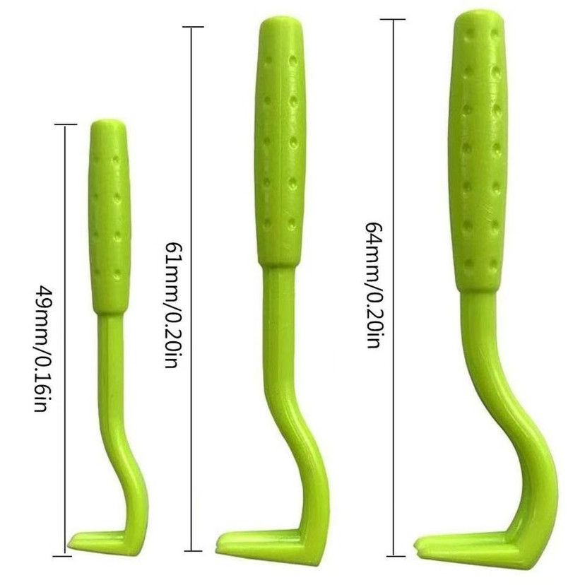 2-Pack Orange Pet Tick Remover Tool Set - Small Medium Large Flea and Tick Hook Removers - view 6