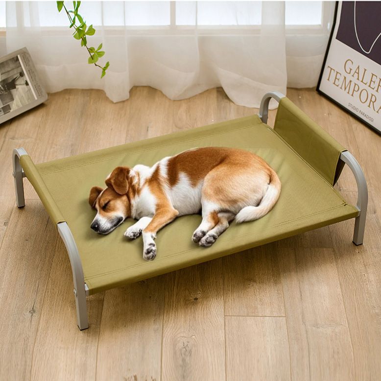 Grey Raised Pet Bed for Medium Dogs Cats Elevated Breathable Dog Cot Washable Anti-Moisture Pet Cot 50x40x20cm - view 5