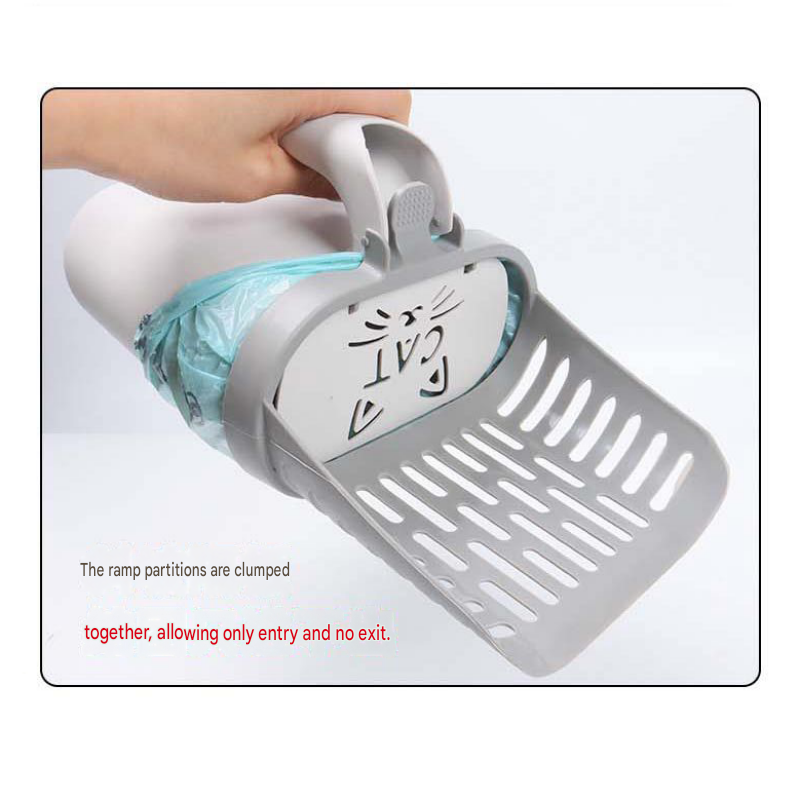 All-in-one Cat Litter Scoop - Detachable High-Capacity Waste Storage Bin with Garbage Bags, PP Material Cat Cleaning Tool for Efficient Litter Box Maintenance - view 10