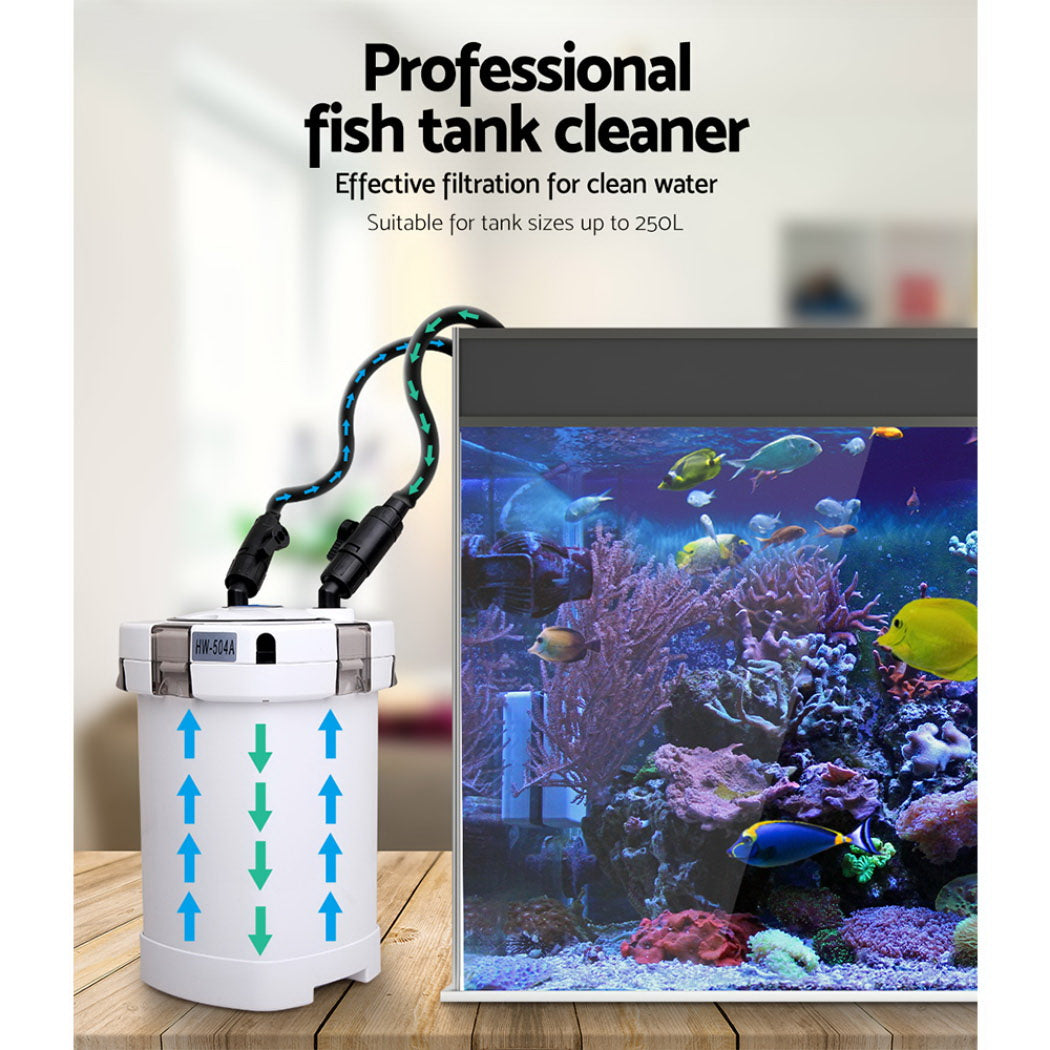 Giantz Aquarium Filter Fish Tank External Canister Water Pump 1250L/H - view 4