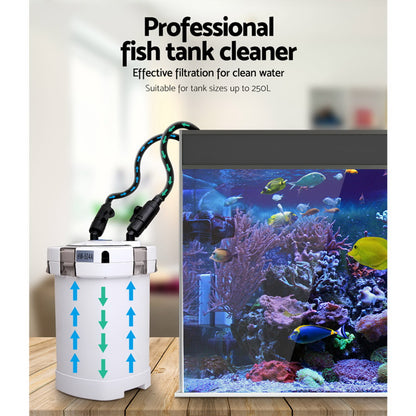 Giantz Aquarium Filter Fish Tank External Canister Water Pump 1250L/H - view 4