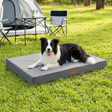 i.Pet Dog Bed Large Water-resistant Egg Crate Foam Orthopedic Pet Mat Grey