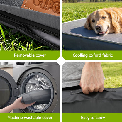i.Pet Dog Bed XL Water-resistant Egg Crate Foam Orthopedic Pet Mat Grey - view 4