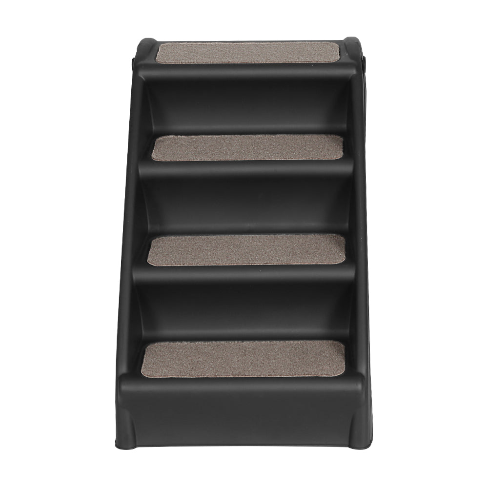 i.Pet Dog Ramp Steps For Bed Sofa Car Pet Stairs Ladder Portable Foldable Black - view 3