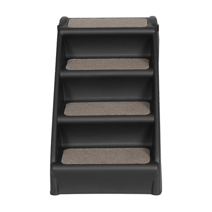 i.Pet Dog Ramp Steps For Bed Sofa Car Pet Stairs Ladder Portable Foldable Black - view 3