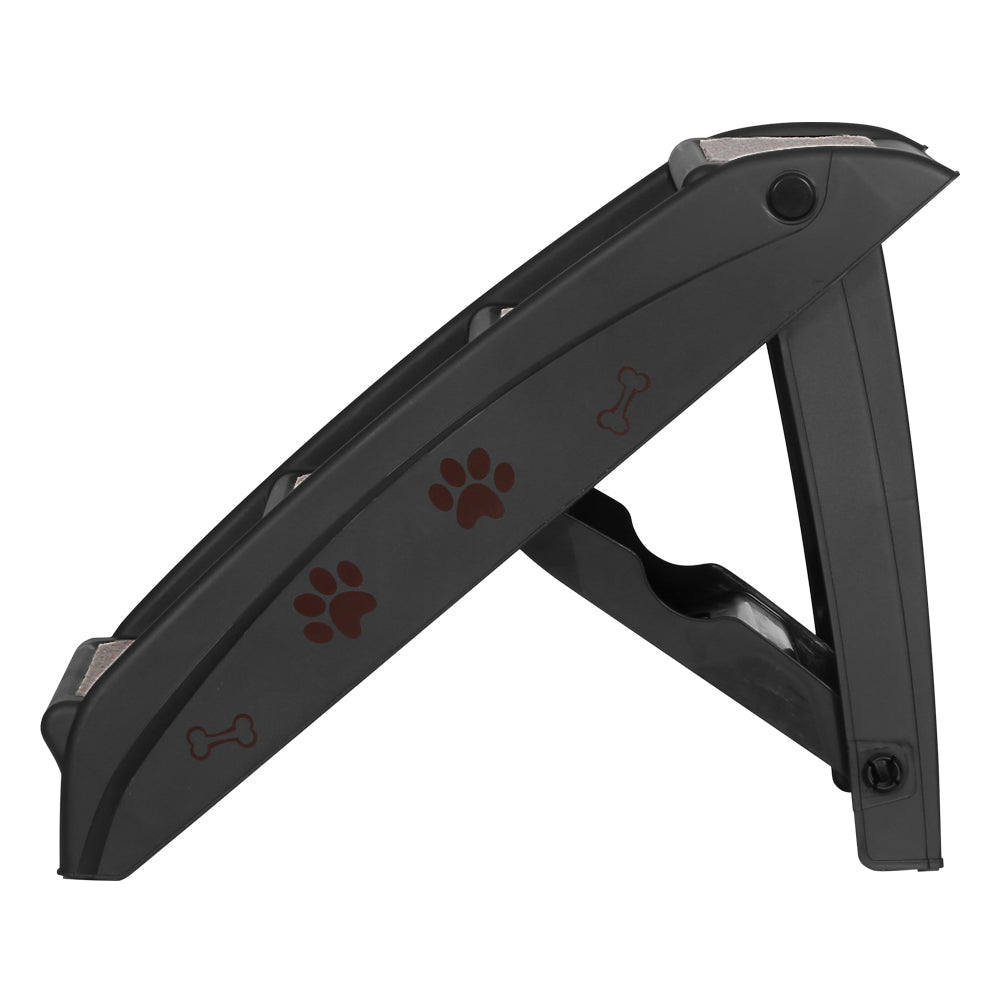 i.Pet Dog Ramp Steps For Bed Sofa Car Pet Stairs Ladder Portable Foldable Black - view 4