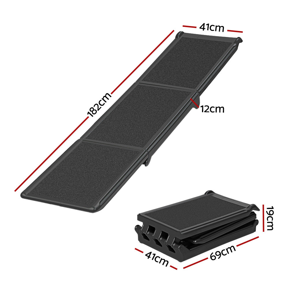 i.Pet Dog Ramp Pet Stairs Steps Car Travel SUV Ladder Foldable Portable Adjustable - view 2