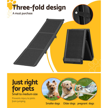 i.Pet Dog Ramp Pet Stairs Steps Car Travel SUV Ladder Foldable Portable Adjustable - view 5