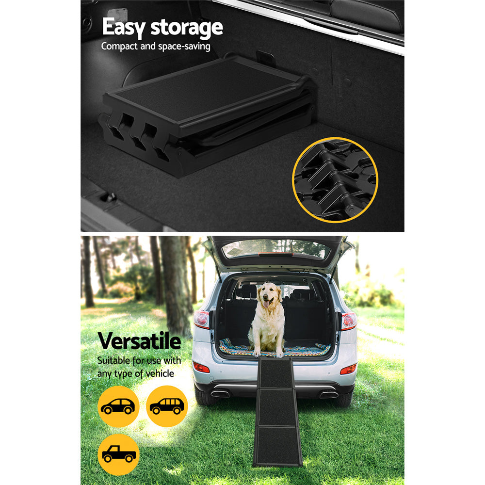 i.Pet Dog Ramp Pet Stairs Steps Car Travel SUV Ladder Foldable Portable Adjustable - view 7