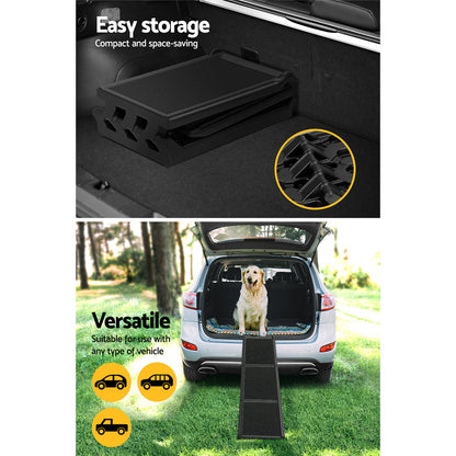 i.Pet Dog Ramp Pet Stairs Steps Car Travel SUV Ladder Foldable Portable Adjustable - view 7