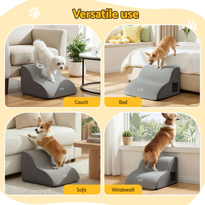 i.Pet Dog Ramp 2 Steps For Small Dogs Bed Sofa Car Foam Non-Slip Pet Cat Stairs - view 7