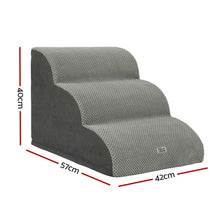 i.Pet Dog Ramp Steps Foam 3 Tier Pet Stairs For Bed Sofa Car Portable Indoor - view 2