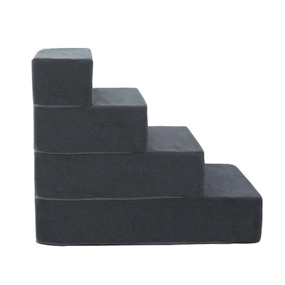i.Pet Dog Ramp Foam Dog Cover Stairs Portable Cat Ladder For Sofa Bed 4 Steps - view 3