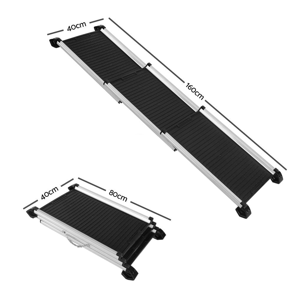 i.Pet Dog Ramp Pet Stairs Steps Car SUV Foldable Portable Ladder Adjustable - view 2