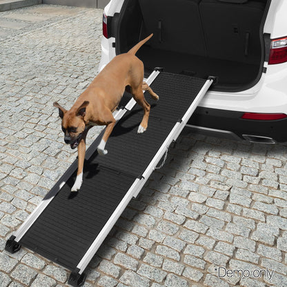 i.Pet Dog Ramp Pet Stairs Steps Car SUV Foldable Portable Ladder Adjustable - view 8