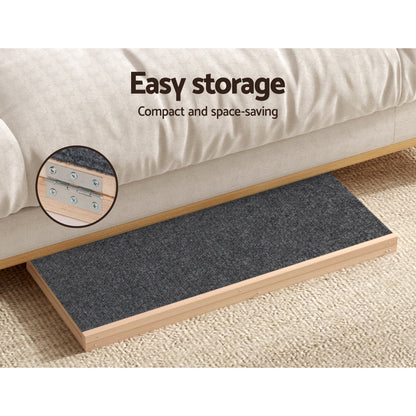 i.Pet Dog Ramp 100cm Adjustable Height Wooden Steps Stairs For Bed Sofa Car Foldable - view 6