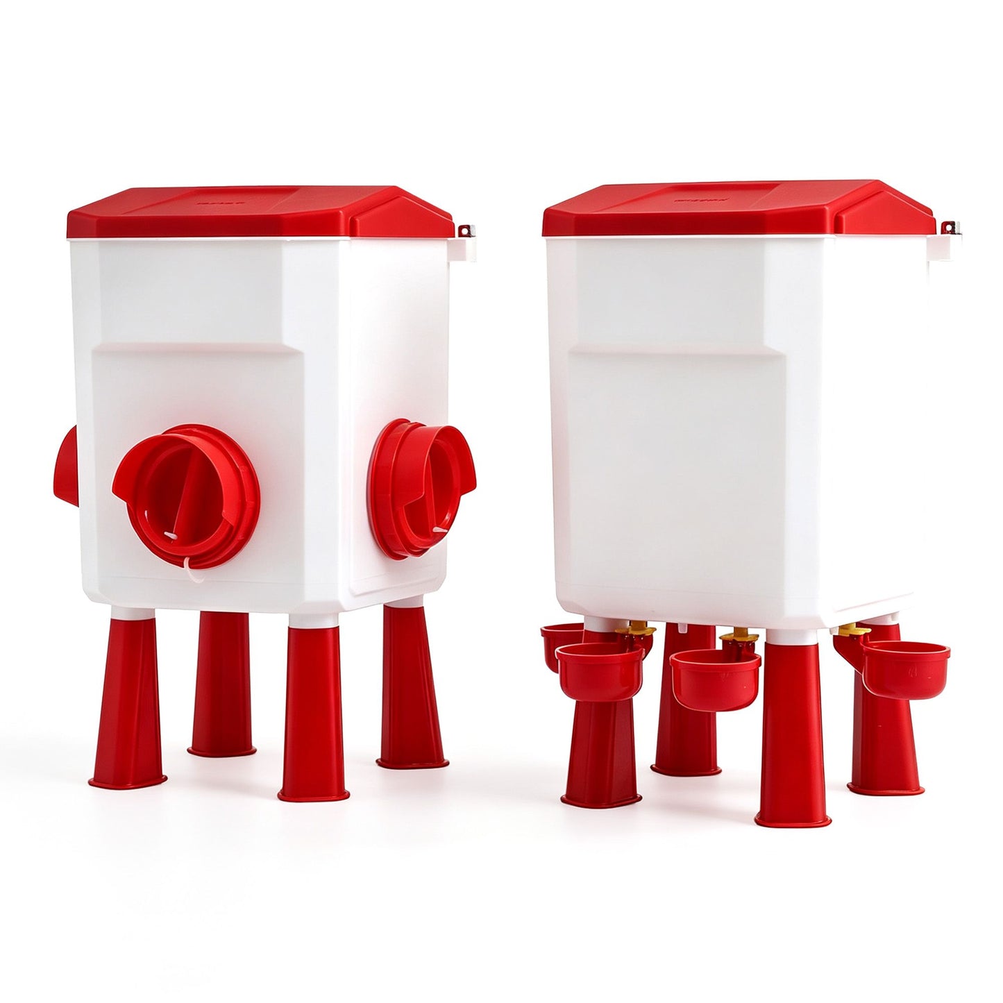 Giantz 12kg Chicken Feeder and 11L Waterer Set Large Capacity Poultry Drinker Kit - view 2