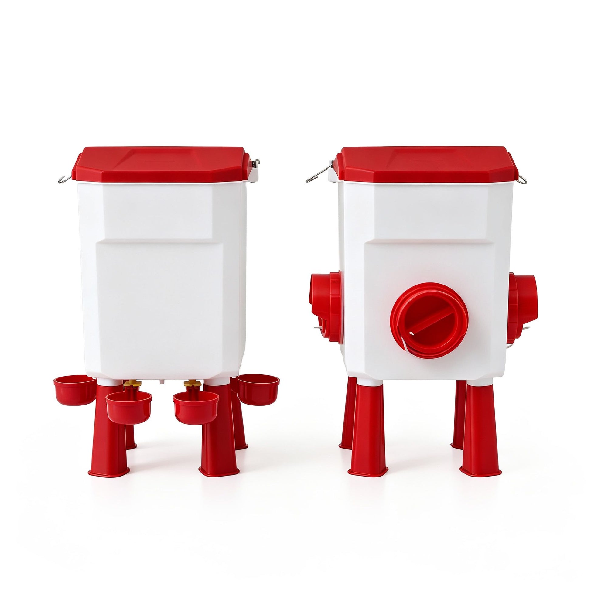 Giantz 12kg Chicken Feeder and 11L Waterer Set Large Capacity Poultry Drinker Kit - view 4