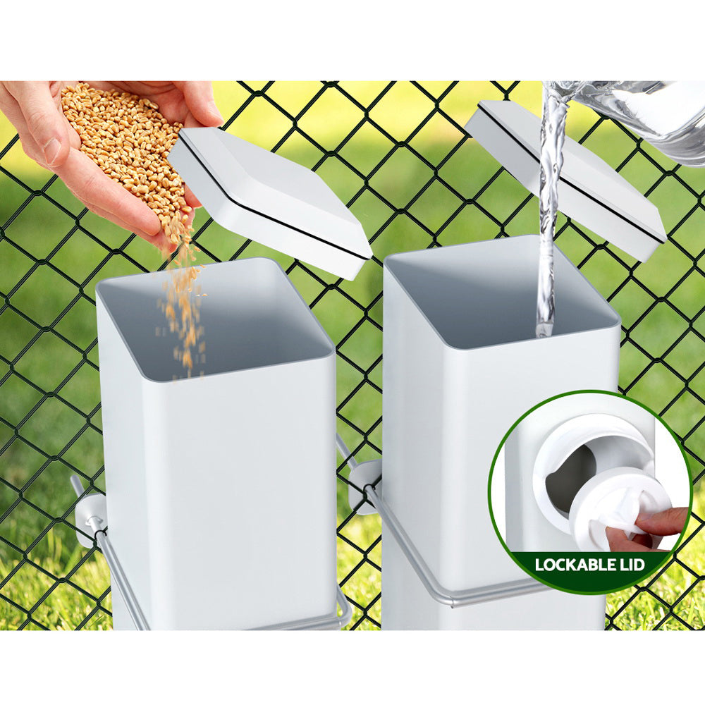 Giantz Chicken Feeder 4L Water Dispenser Automatic Waterer - view 5