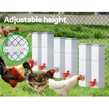 Giantz Chicken Feeder 4L Water Dispenser Automatic Waterer - view 6
