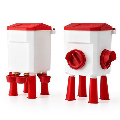 Giantz 8kg Chicken Feeder and 7L Waterer Set Large Capacity Poultry Drinker Kit - view 2
