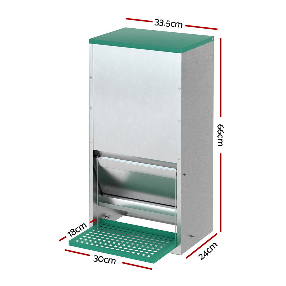 Giantz Automatic Chicken Feeder Port Coop Chick Poultry Treadle Self Opening - view 2