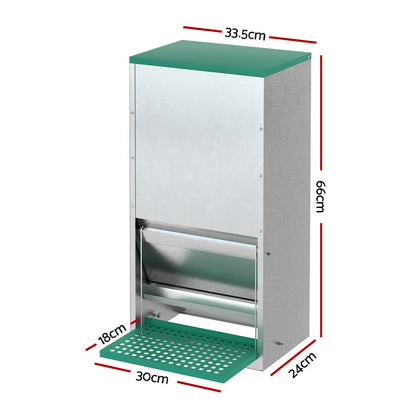 Giantz Automatic Chicken Feeder Port Coop Chick Poultry Treadle Self Opening - view 2