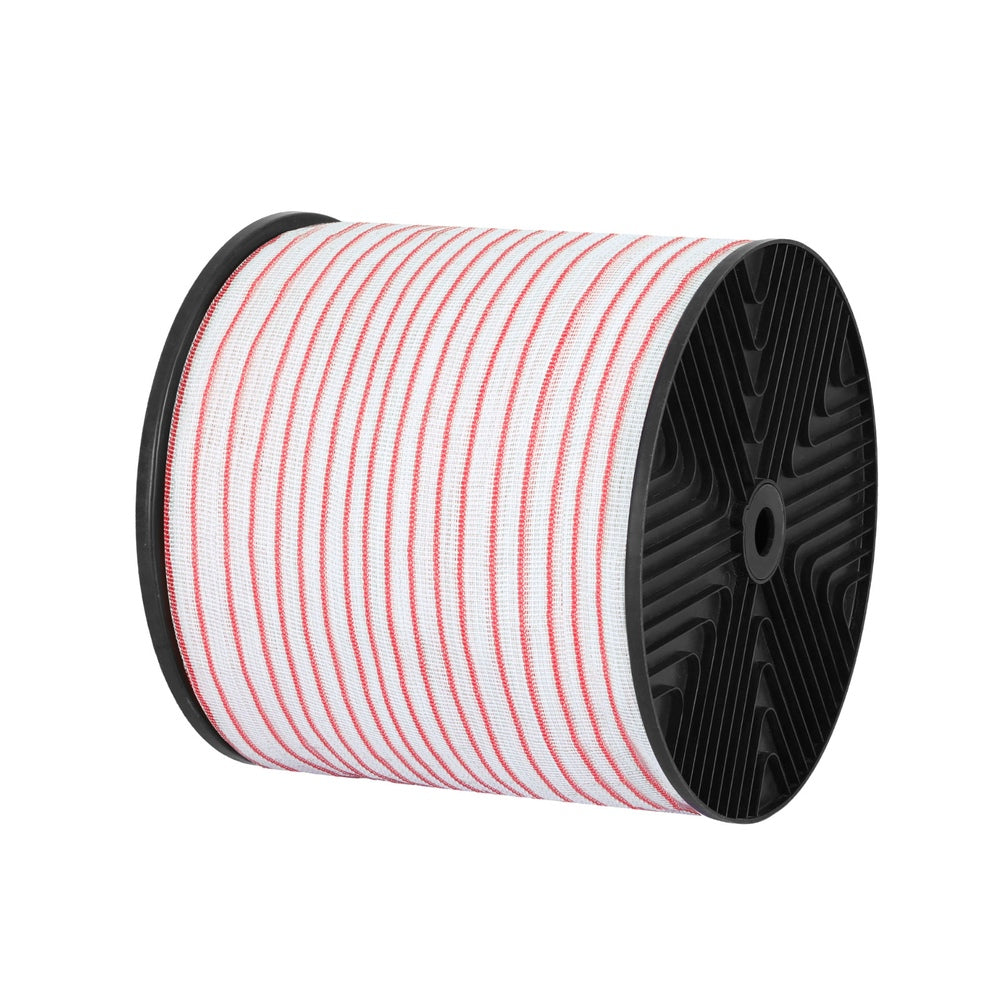 Giantz Electric Fence Tape Polytape 400M Electric Fence Wire Red White - view 2