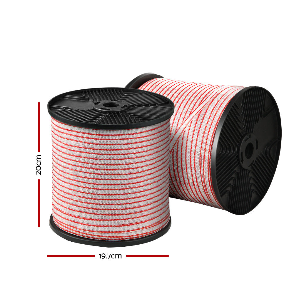 Giantz Electric Fence Poly Tape 400M Insulator - view 2