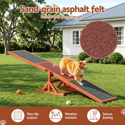 i.Pet Dog Agility Equipment Pet Seesaw Obedience Training Puppy Obstacle Outdoor Play 180cm - view 5
